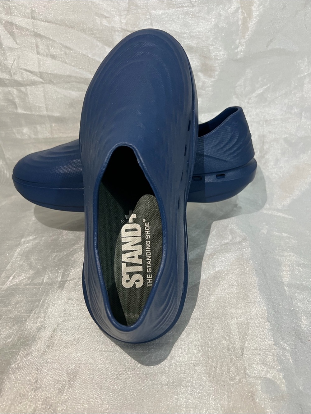 OOFOS Navy Blue Recovery Clogs Slip-On Shoes Comfort Foam | Women’s (Size 8